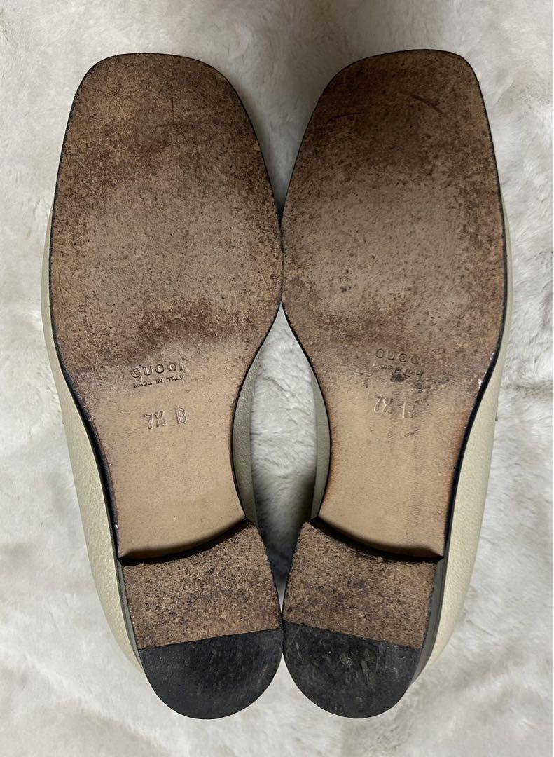 GUCCI/グッチ/ホースビットローファー/size7.5/ベージュ