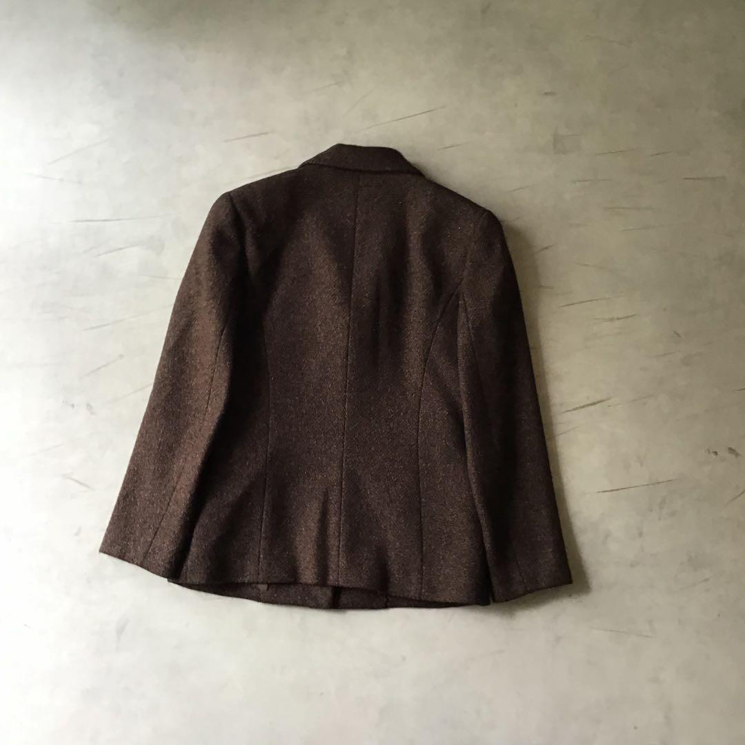 【高級】Burberry バーバリー　セットアップ　スカート　ブラウン　希少