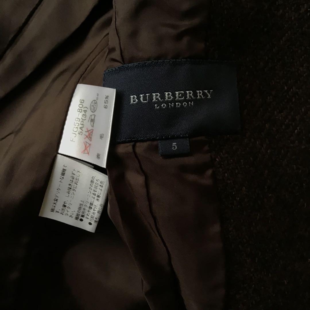 【高級】Burberry バーバリー　セットアップ　スカート　ブラウン　希少