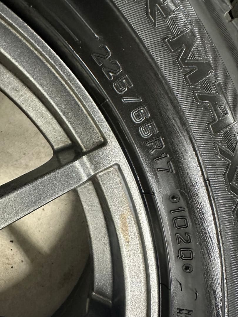 送料無料 225/65R17ハリアーから取外 17インチ社外アルミセット 送料無料 225/65R17ハリアーから取外 17インチ社外アルミセット