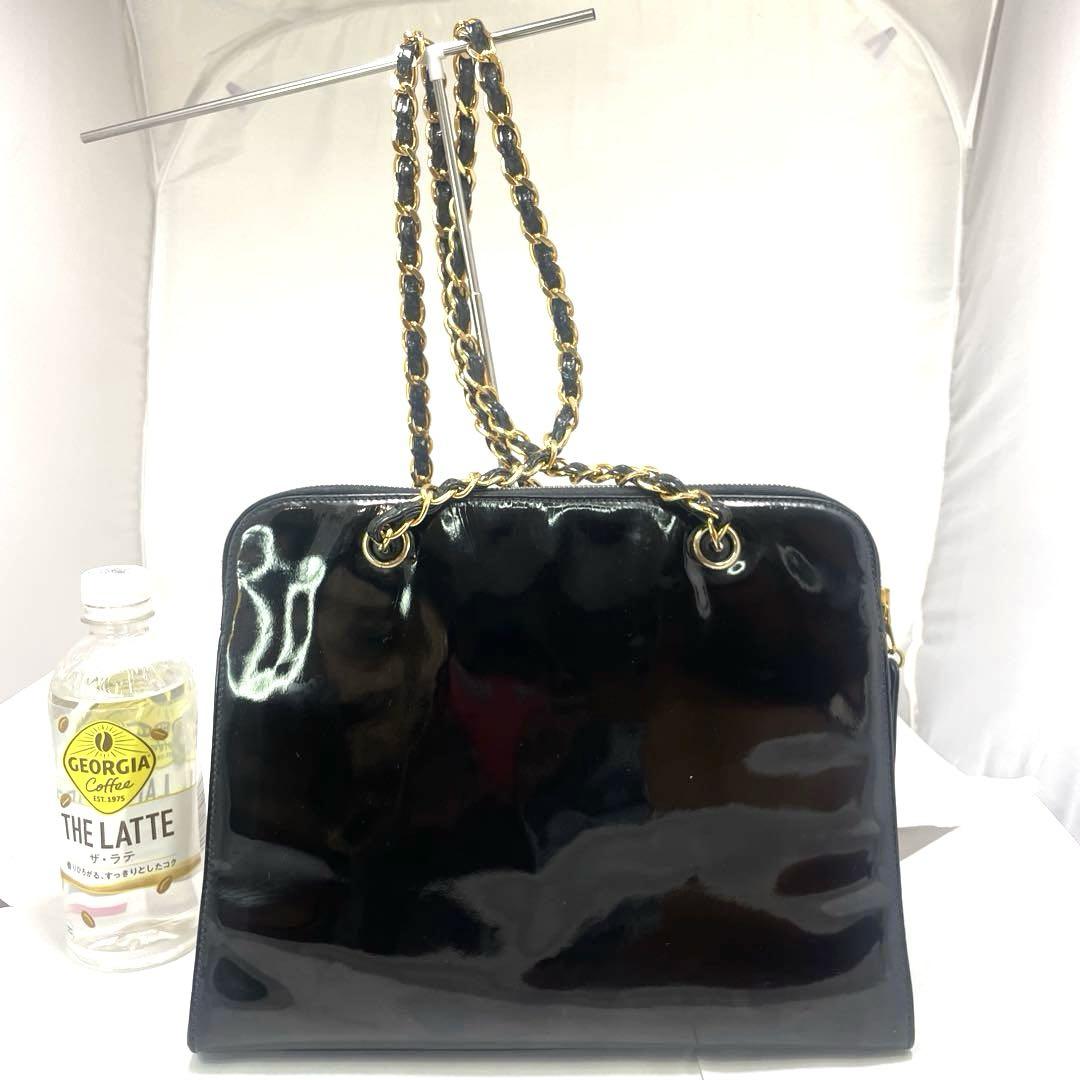 新発売 新商品 シャネル ショルダーバッグ レザーCHANEL エナメルターンロック バッグ
