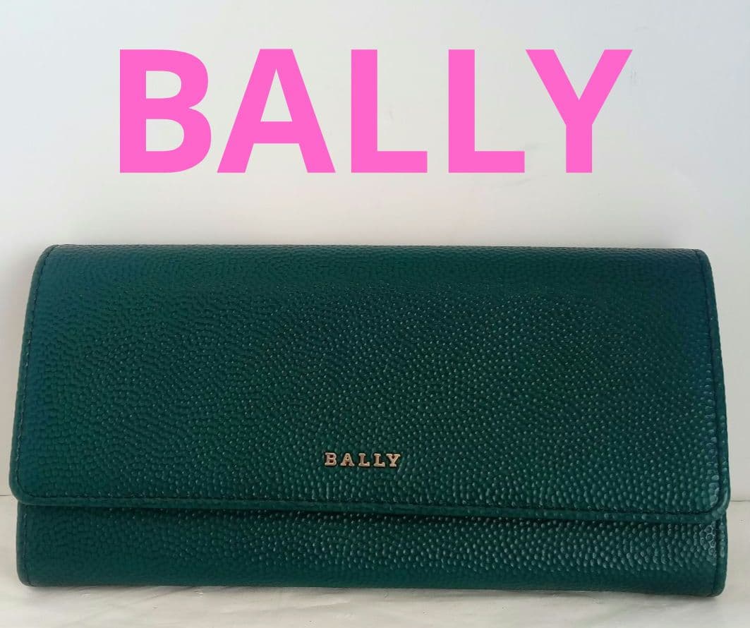 ANG12 バリー 未使用美品 フラップ長財布 シルバー金具