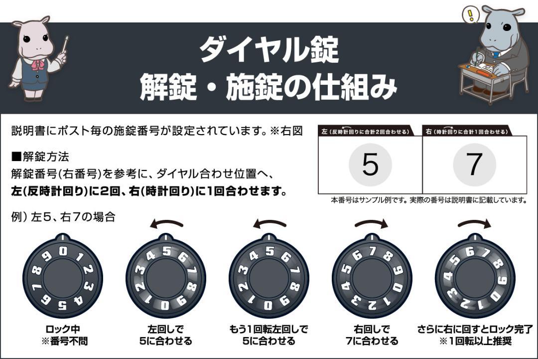 郵便ポスト アンテク ダイヤル錠 W16MI おしゃれ ポスト グリーン　緑