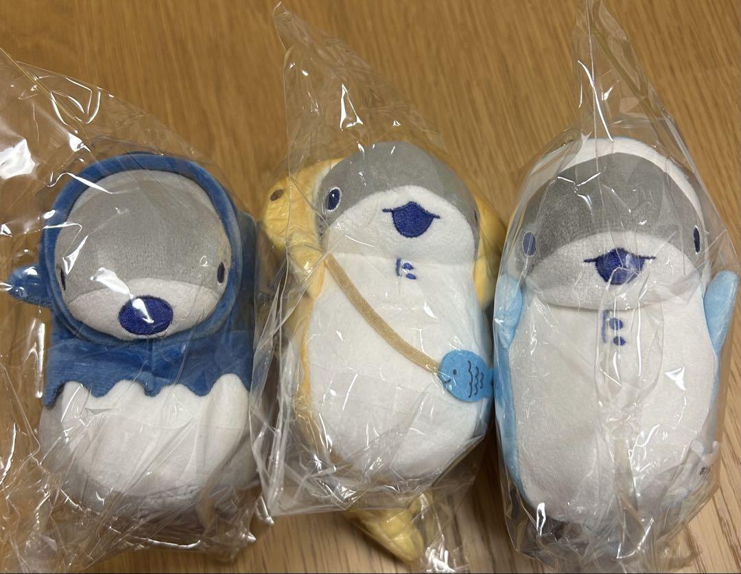 おでかけ子ザメ マリンワールド ぬいぐるみ むにゅぐるみ 3点セット おでかけ子ザメ マリンワールド ぬいぐるみ むにゅぐるみ 3点