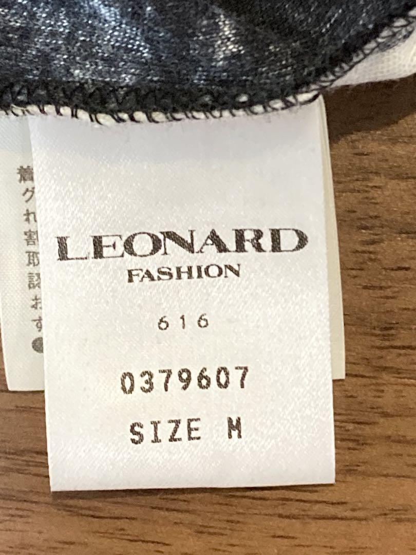 美品　LEONARD レオナール花柄 長袖Tシャツ M