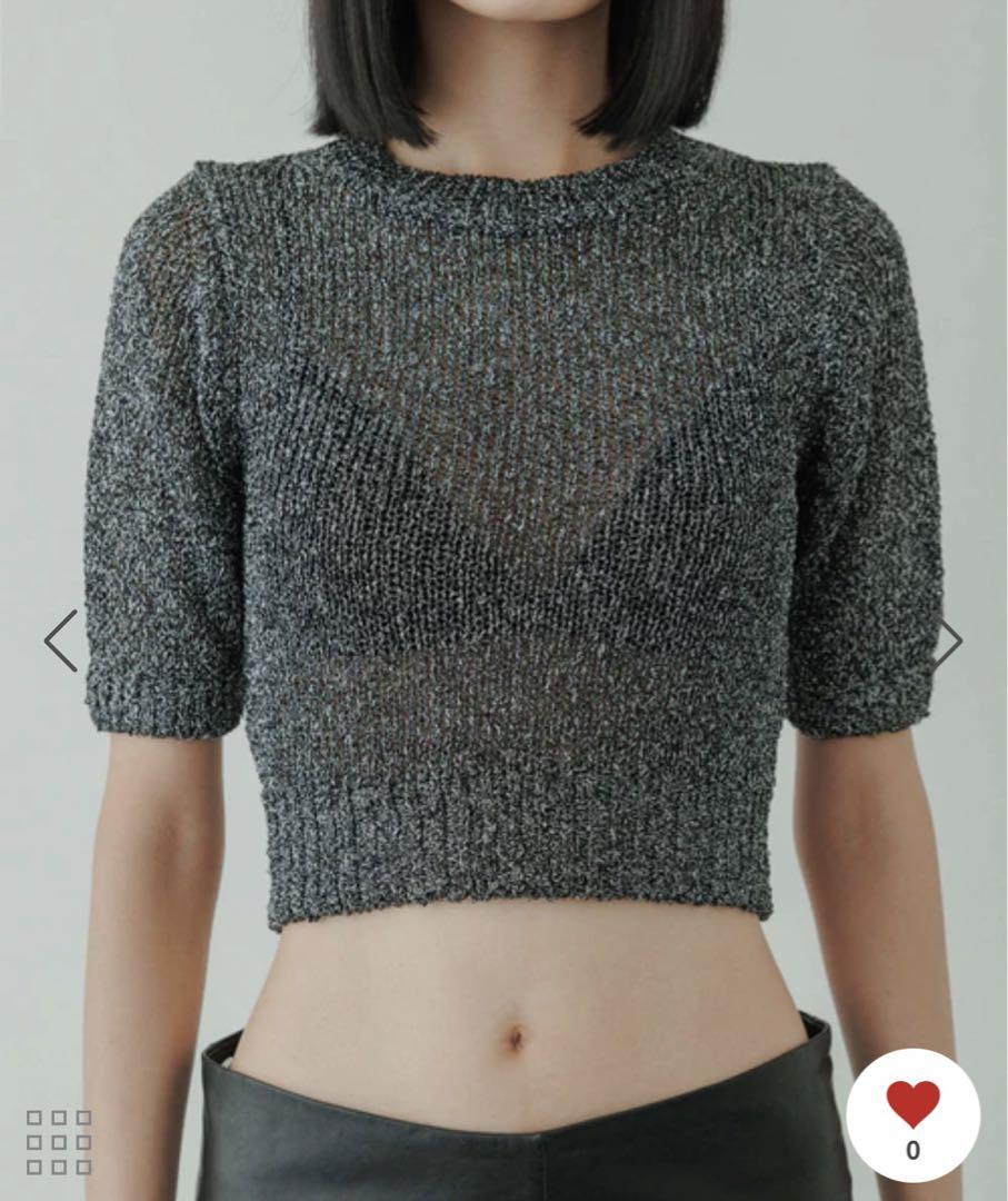 yo biotop Glitter knit グリッターニット
