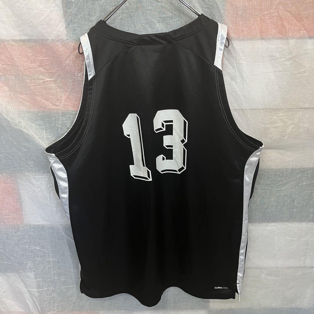 ゲームシャツ adidas バスケ アメカジ 古着 3XL オーバーサイズ