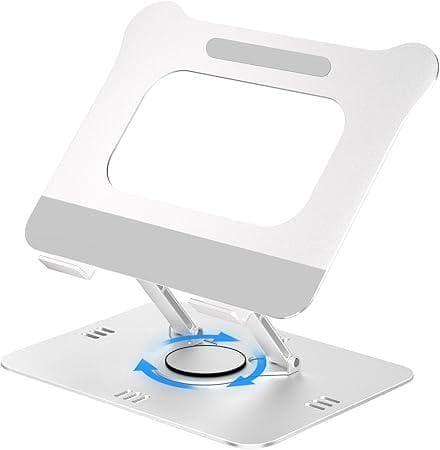 大特価ノートパソコンスタンド 360回転式 pcスタンド 折りたたみ式