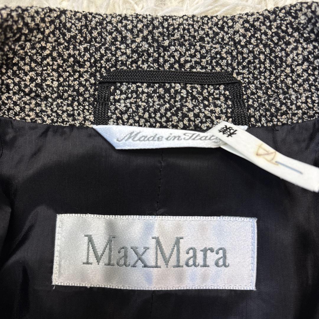 希少☆【マックスマーラ】白タグ ツイード ダブルフェイス スカートスーツ J38 希少☆【マックスマーラ】白タグ ツイード ダブルフェイス スカートスーツ J38
