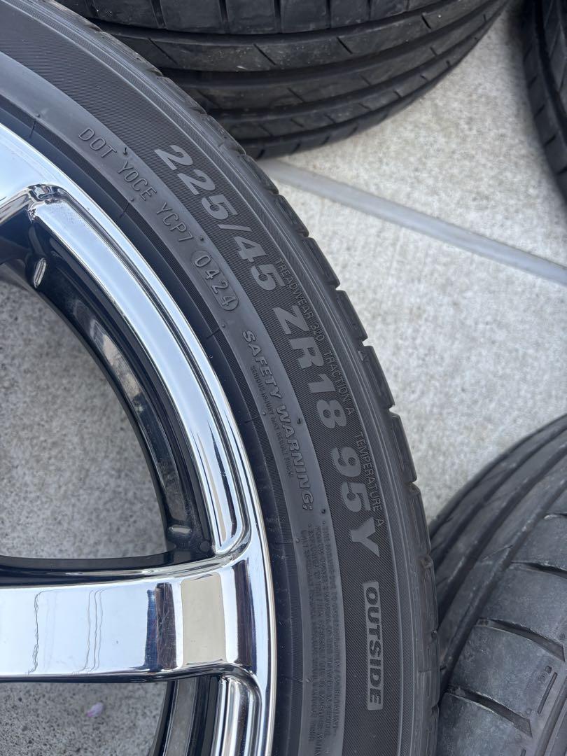 ハイエース 200 トゥホット バックナイン ライトスピード ENKEI