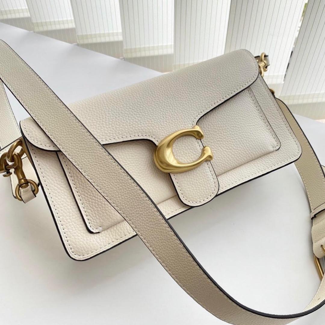 新品 正規品】COACH コーチ タビー ショルダー バッグ 26 白 本革 最高