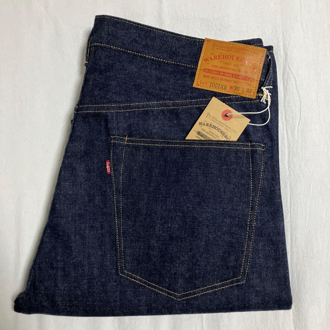 リジット ウエアハウス 1001XX バナーデニム W36L32XL LL WAREHOUSE