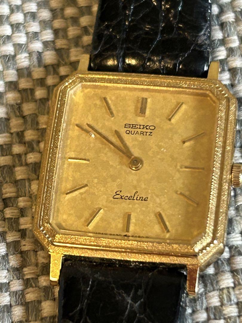 SEIKO ペアウォッチ 10kゴールド/ブラック