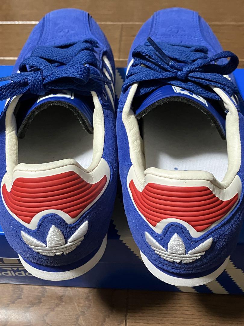 侍ブルーadidas 青 スエード スニーカー23.0cm新品・未使用