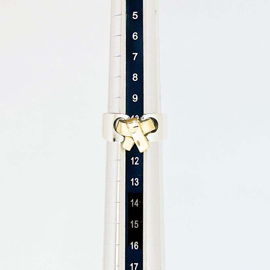 ⚪︎HERMES エルメス リング ラセット コンビ 925 11号 画像3