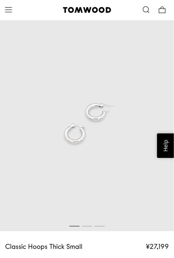 アクセサリー TOMWOOD Classic Hoops Thick Small