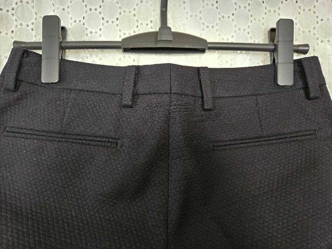 【コンビニ受取対応商品】 ユナイテッドアローズ】クロップドパンツスーツ/ワッフル生地/黒 スーツ・フォーマル・ドレス
