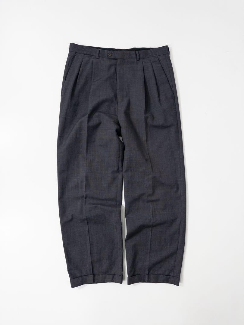 希少 Ermenegildo Zegna 2タックパンツ スラックス 古着