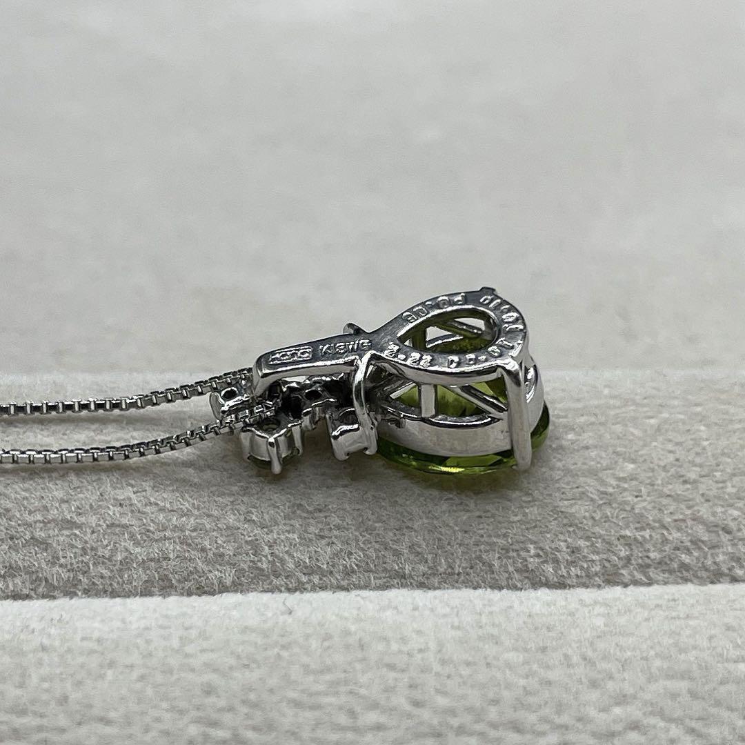 専用JE237★高級 ペリドット2.27ct マルチ K18WG ヘッド 鑑別付