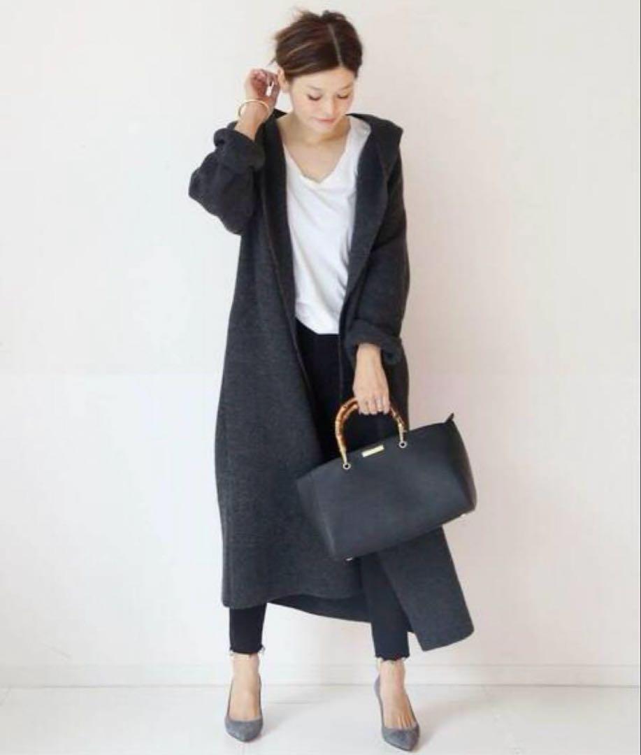 【絶品】 ドゥーズィエムクラス【ADAWAS】フーデッドロングコート トップス