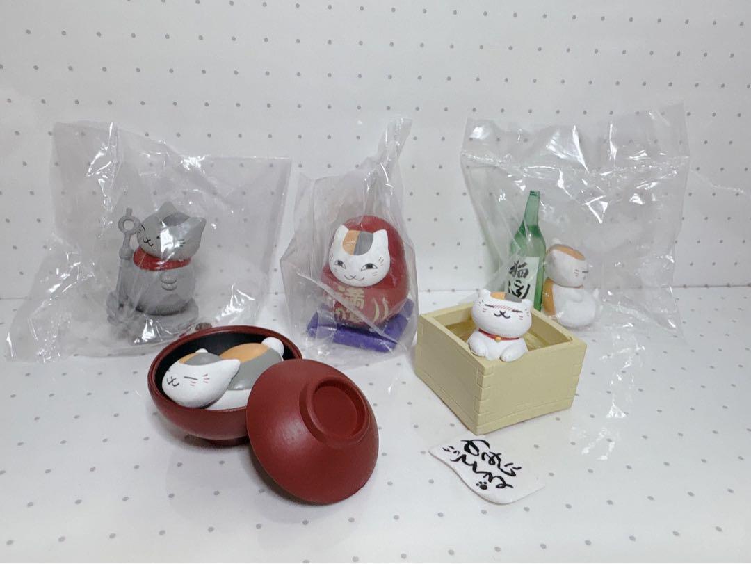 夏目友人帳 ニャンコ先生 満腹祈願 フィギュアコレクション 5種