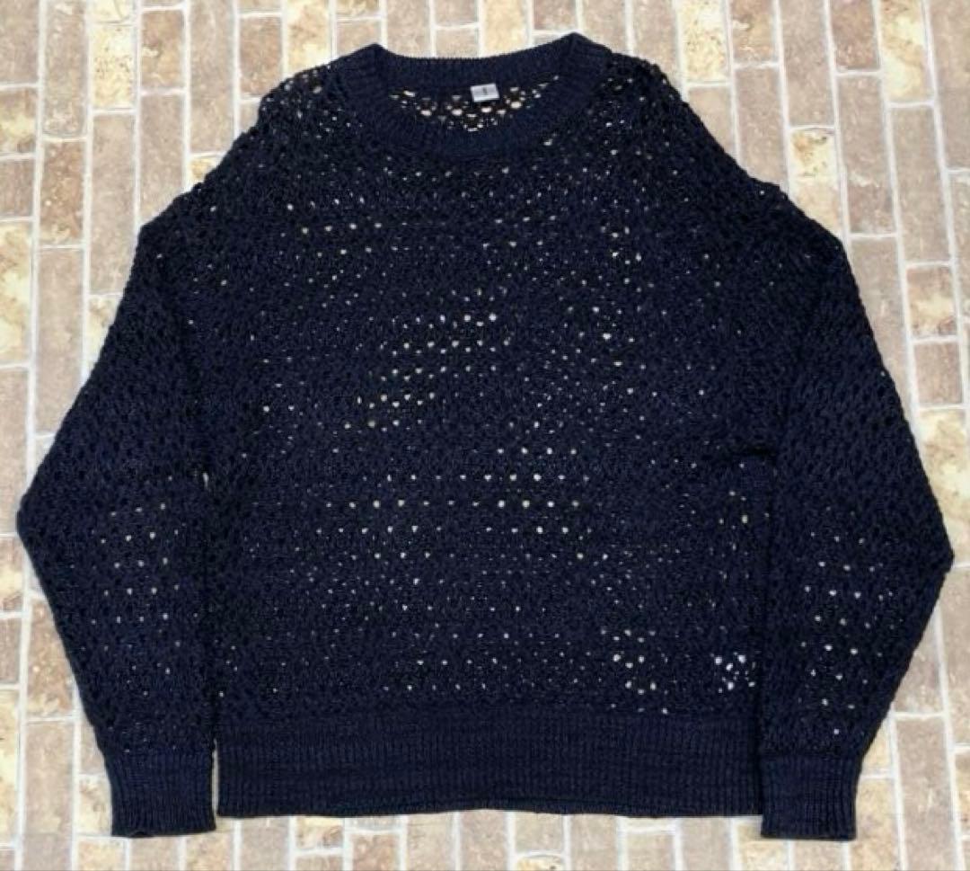 MEIAS メイアス ペーパー メッシュ ニット プルオーバー