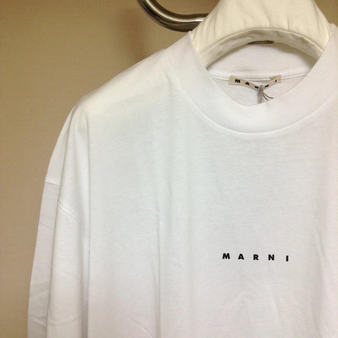 新品 46 22ss MARNI ロゴ Tシャツ 白 2991 | labiela.com