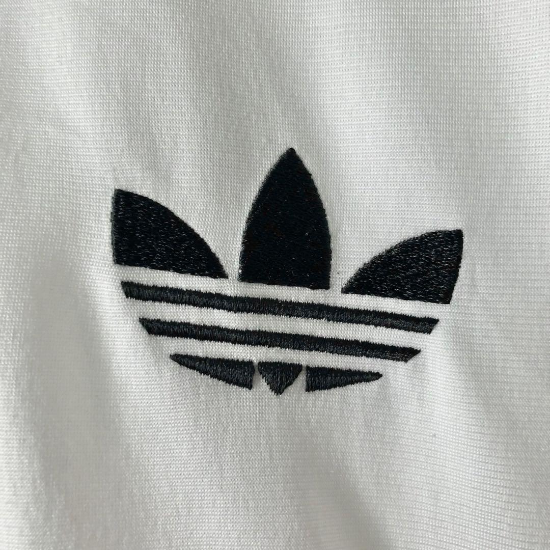☆adidas×白タグ】M〜L 刺繍 ファイヤーバード トラック