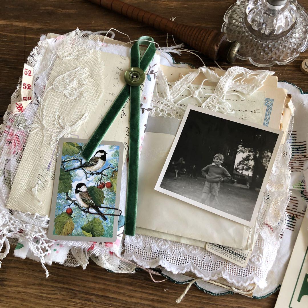 junkjournal　ジャンクジャーナル　雑記帳　antique　子どもたち junkjournal ジャンクジャーナル 雑記帳 antique 子どもたち