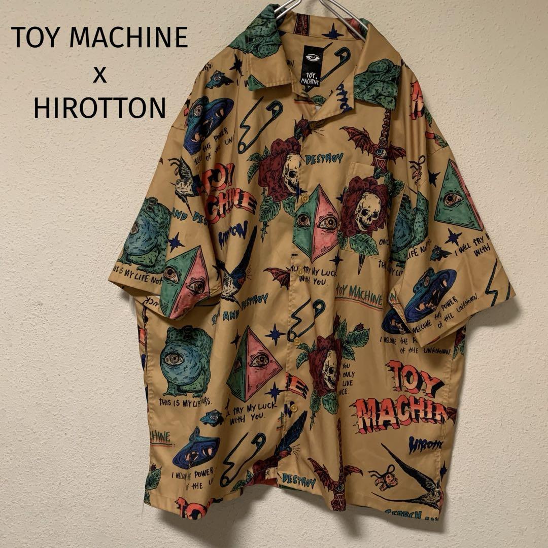 2025年新作 TOY MACHINE x HIROTTON / 総柄 シャツ ビックロゴ - メルカリ トップス
