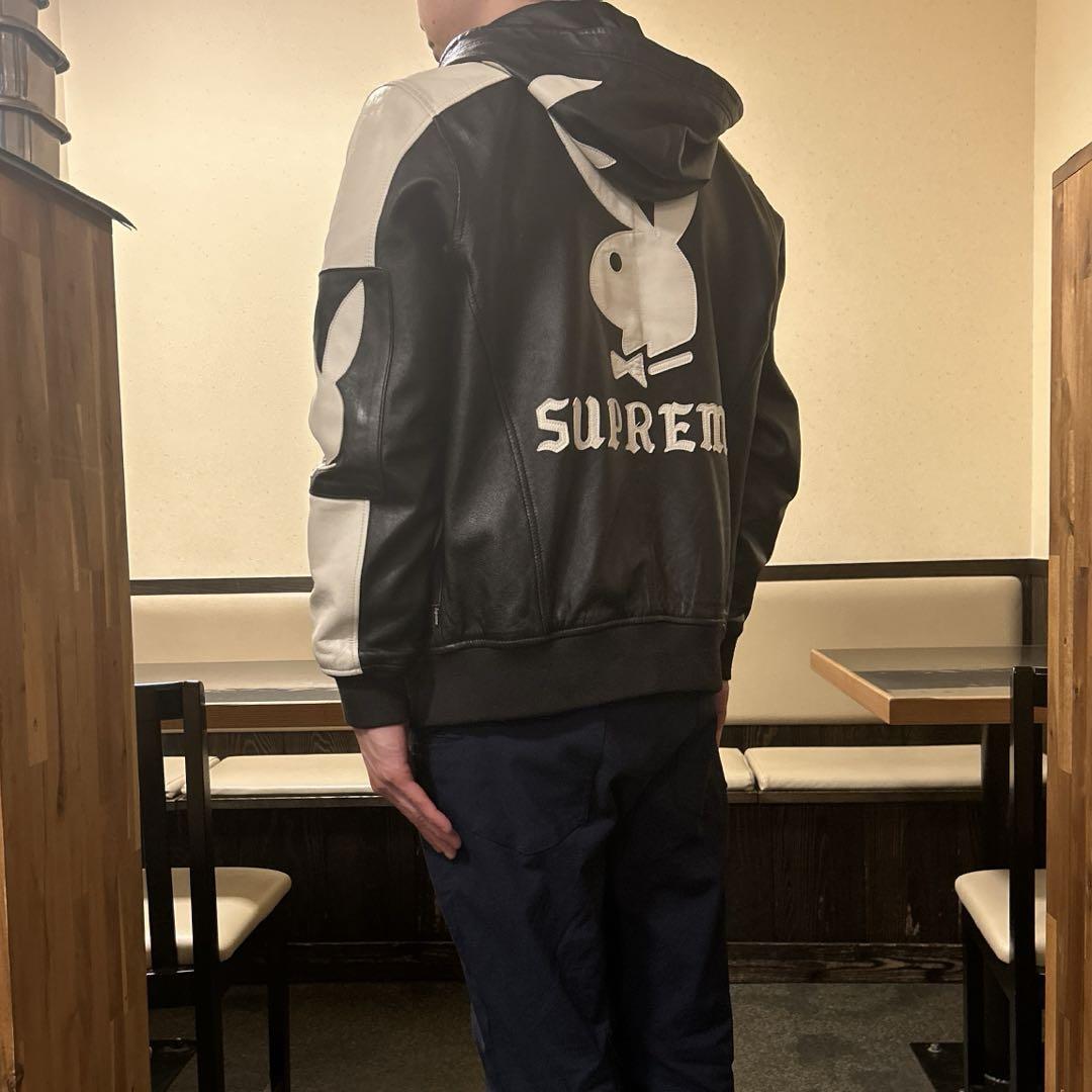 supreme playboy レザージャケット購入時は頻繁に着用していたので