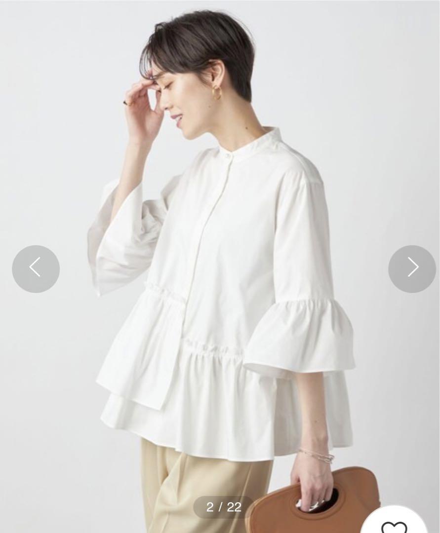 未使用☆ OTONA TOWER SLEEVE LONG TOP