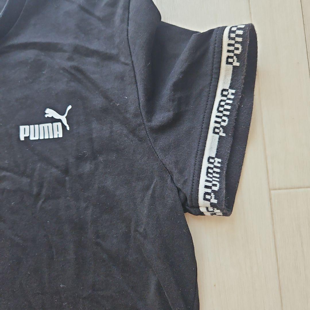 PUMA×BALR. Tシャツ　プラシャツ　総柄　黒 美品☆PUMA 黒 Tシャツ 3枚セットサイズ(140×1▪︎ 150×2