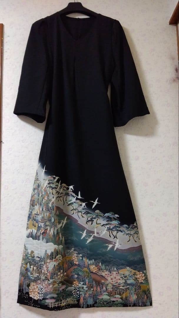 留袖リメイクドレスXL(LL)