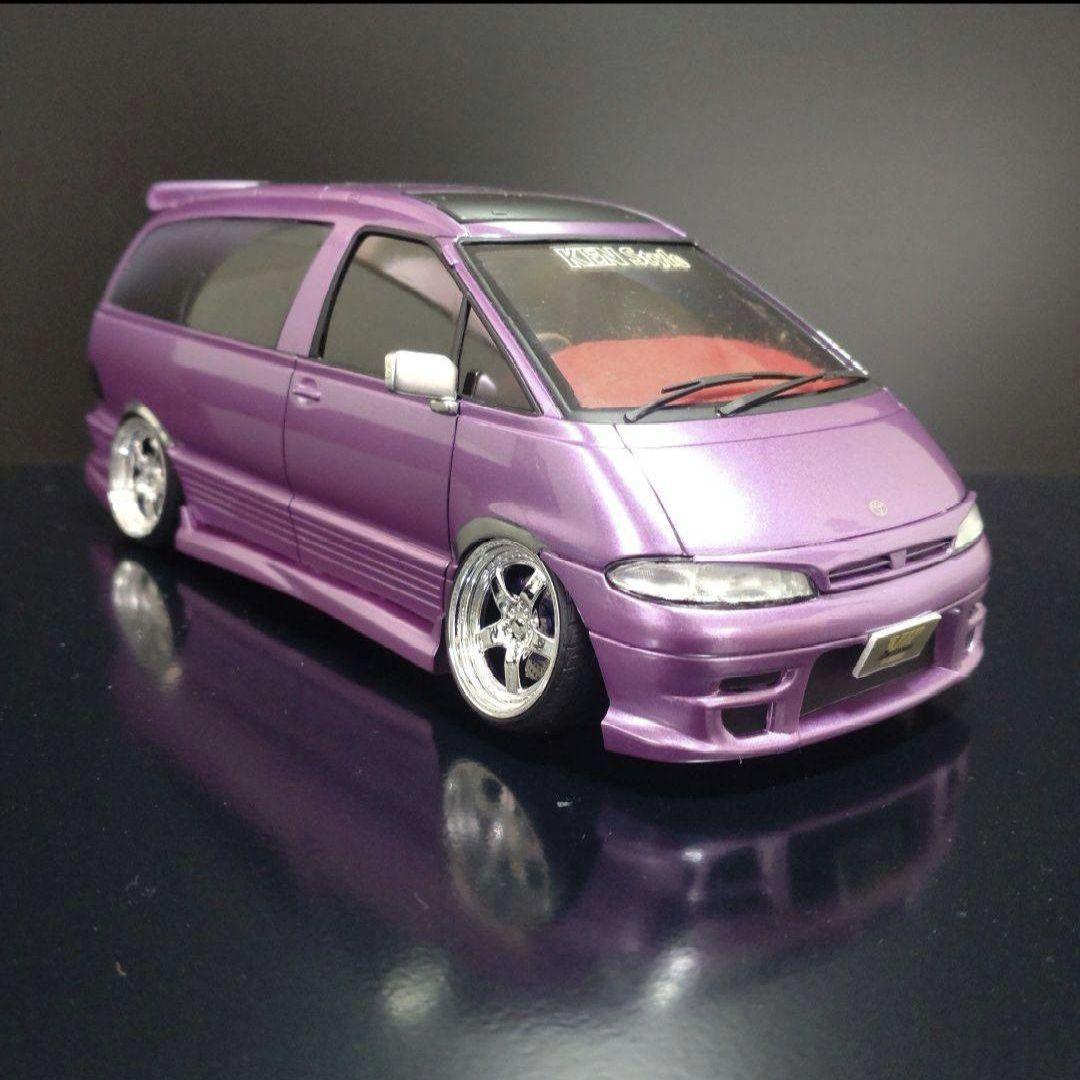 アオシマ KEN Style エスティマ　エミーナ プラモデル完成品