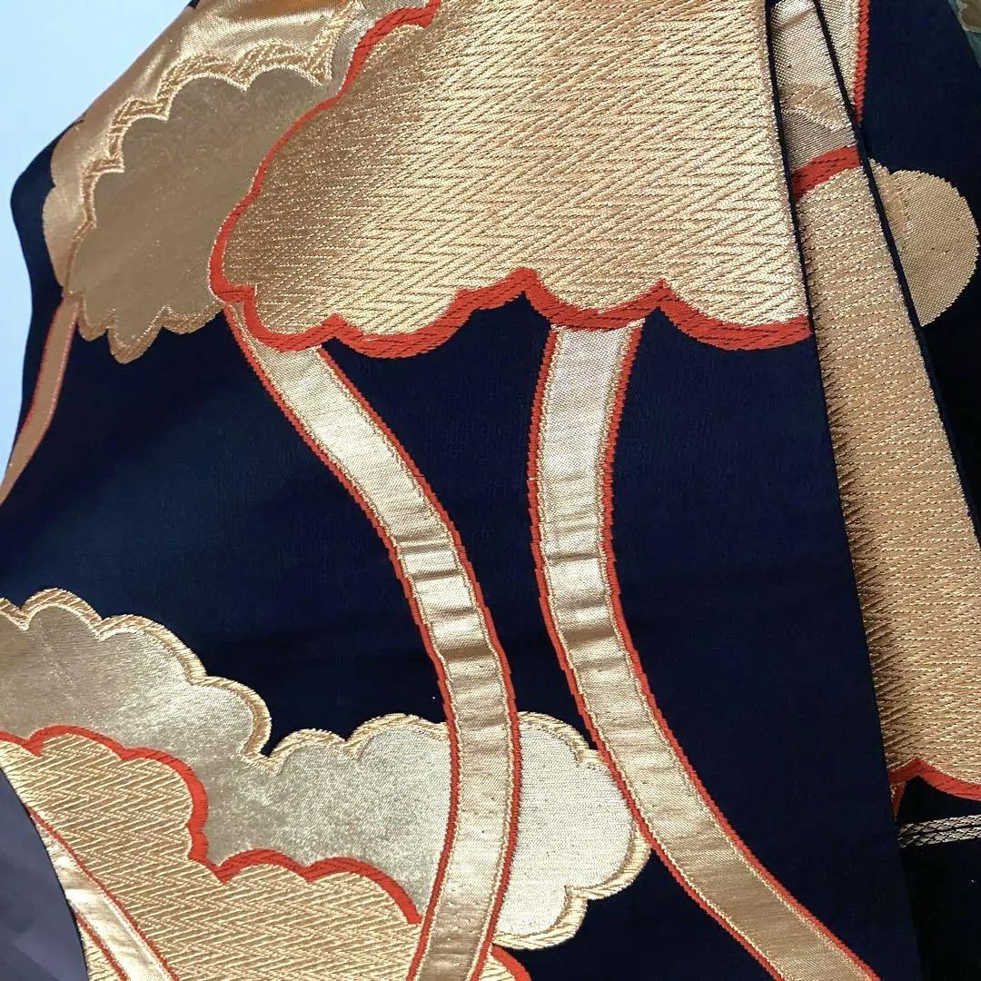 振袖5点セット トールサイズ 古典柄 蝶 橘 金駒刺繍 画像12