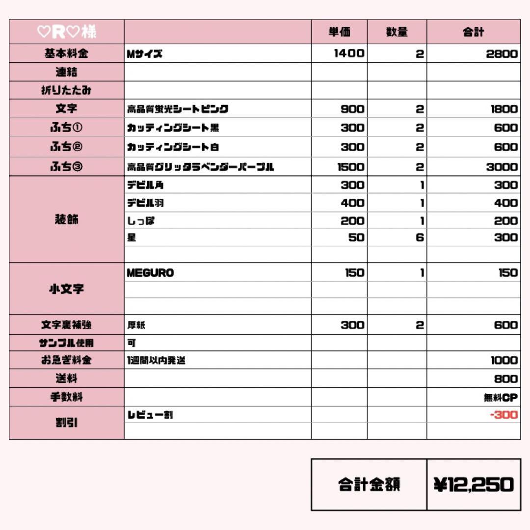 ♡R♡【11/12発】うちわ文字 連結 文字パネル 団扇屋さん オーダー