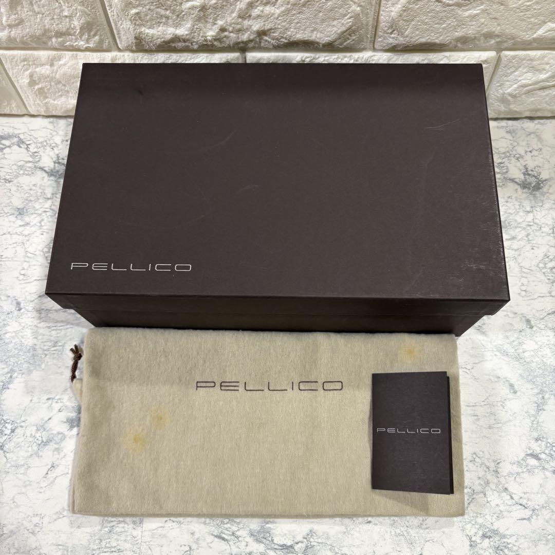 美品 PELLICO ANDREA35 アネッリ レザー ブラック 37