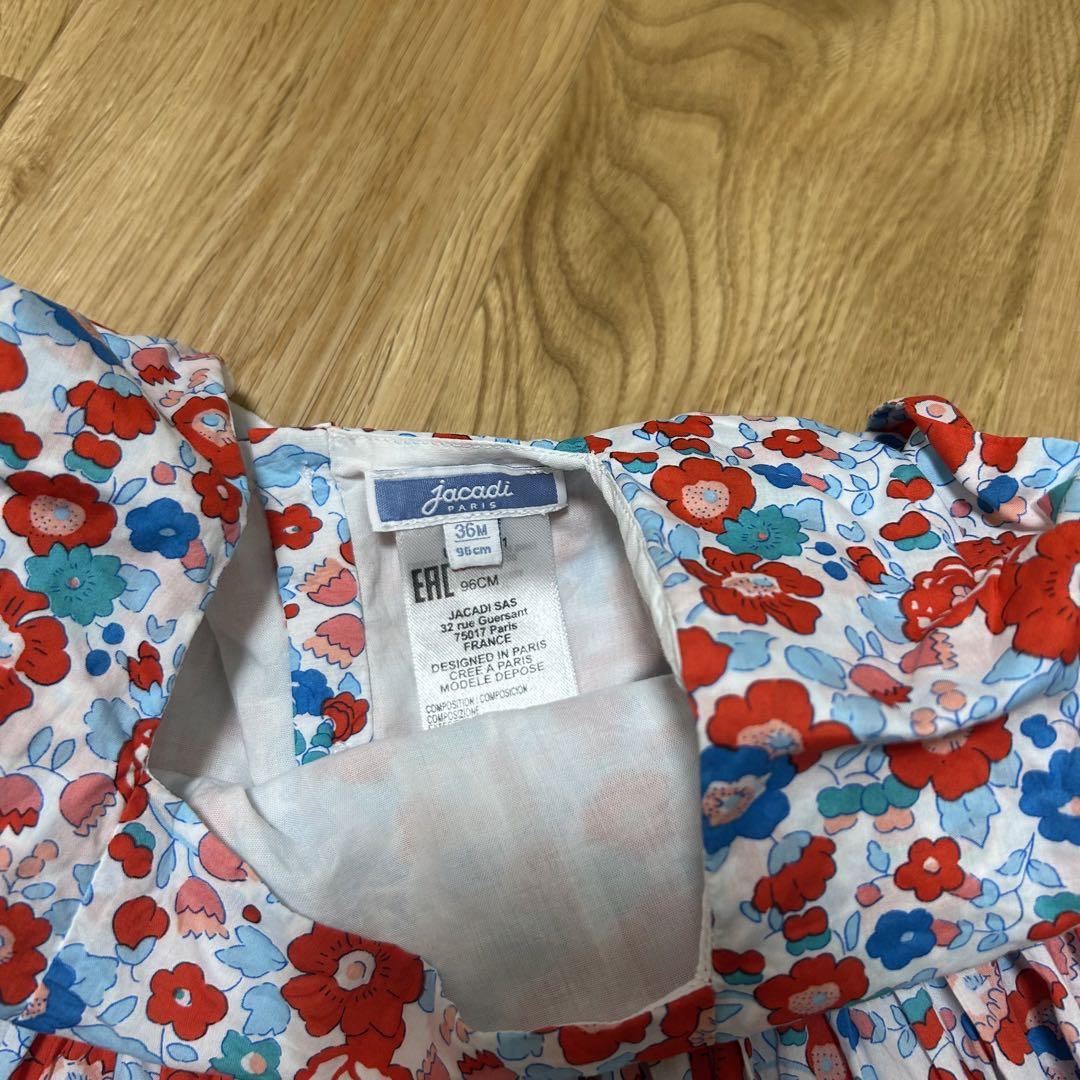 JACADI(ジャカディ) 品格のリバティ柄ワンピース 3-6歳 (JACADI
