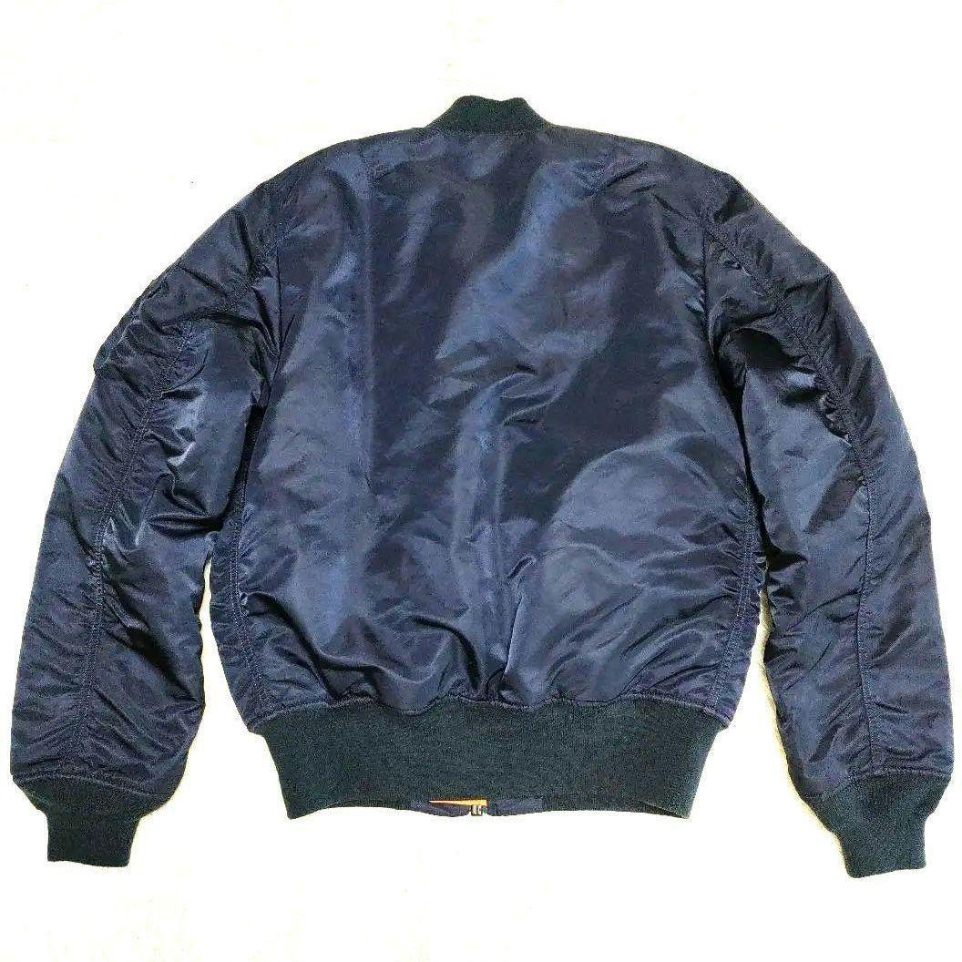 ALPHA　アルファ　MA-1　NAVY　Size L　毛玉殆どナシ　極上