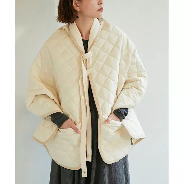 ○★新品未使用品　トラディショナルウェザーウェア　キルティングポンチョCOLNE 新品未使用 Traditional Weatherwear キルティングポンチョ