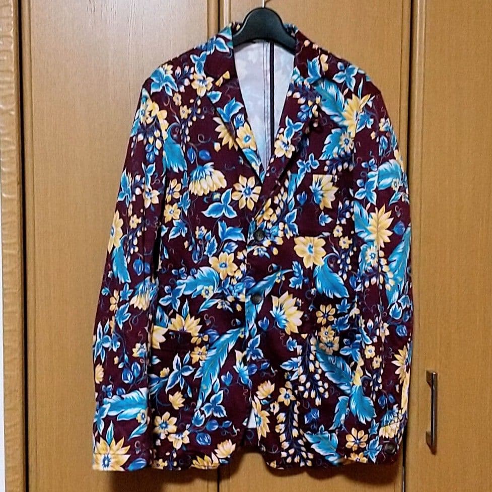 nano universe ナノユニバース 花柄 テーラードジャケットM nano universe