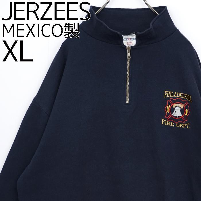 ☆USA製☆JERZEES☆ジャージーズ☆80s☆ハーフジップ☆スウェット