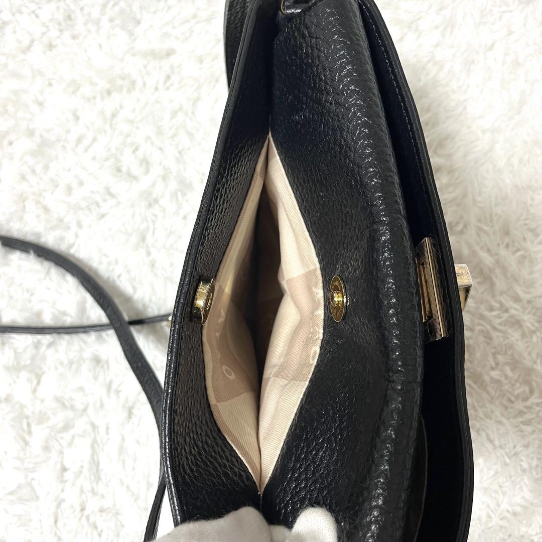 ✨美品✨ATAO ショルダーバッグ 2way レベッカ シボ革 オールレザー
