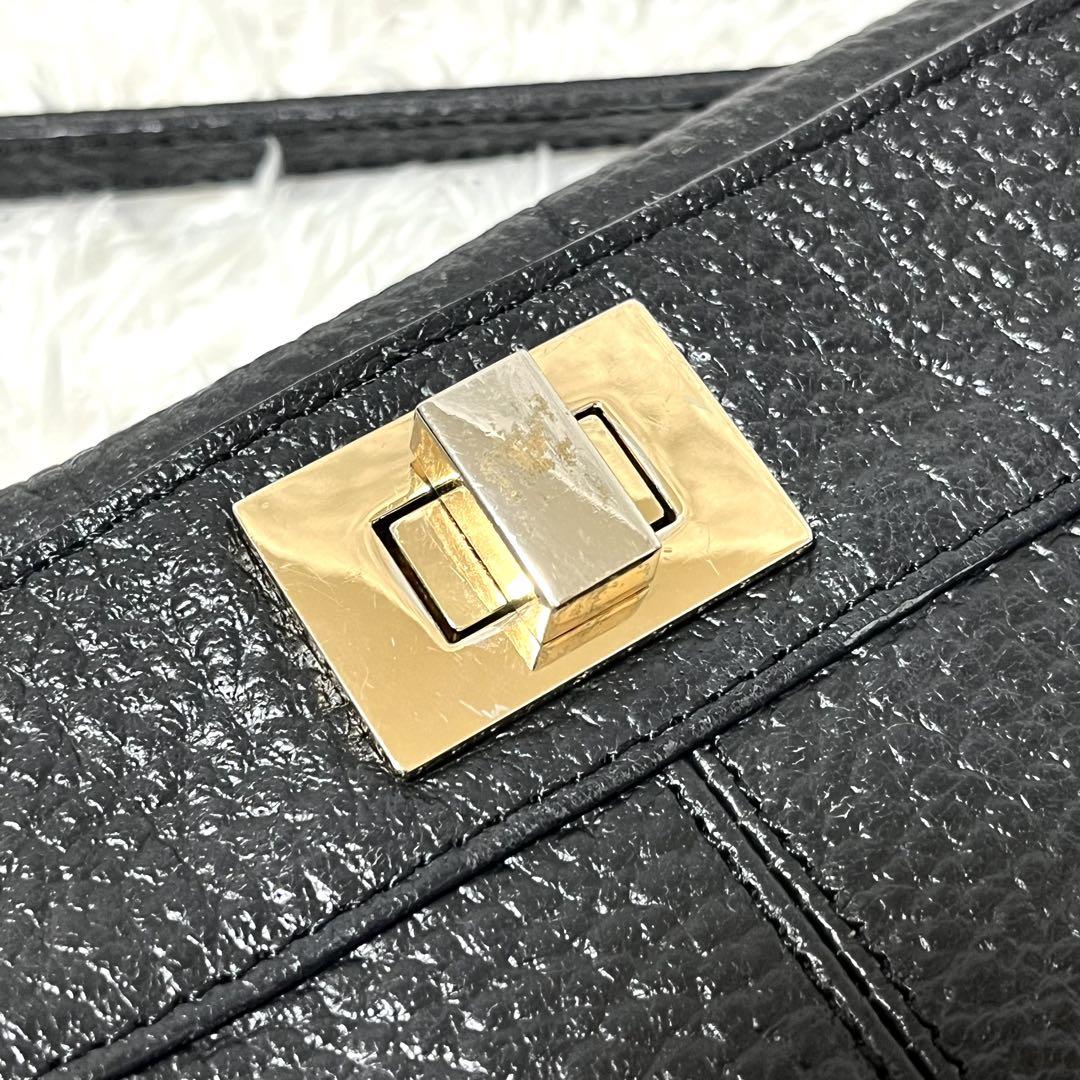 ✨美品✨ATAO ショルダーバッグ 2way レベッカ シボ革 オールレザー