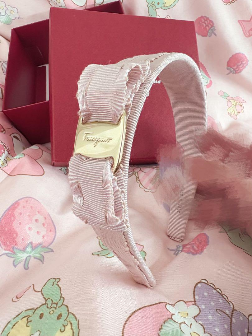【 Ferragamo 】フェラガモ カチューシャ ピンク