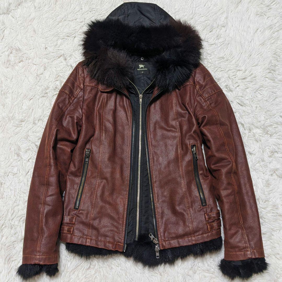 オリジナル archive BUFFALO BOBS fur leather jacket ジャケット・アウター