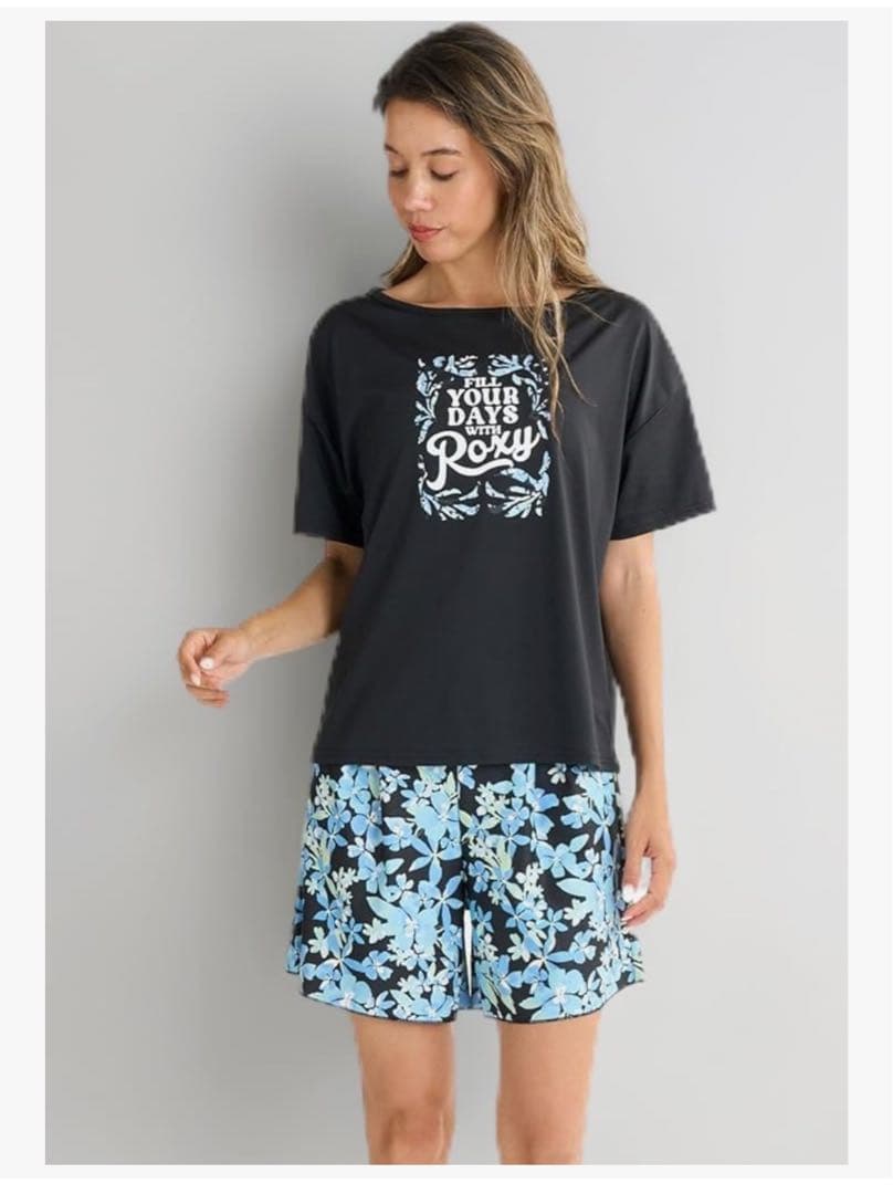 ロキシー ROXY ラッシュガード 水着 レディースL ROXY