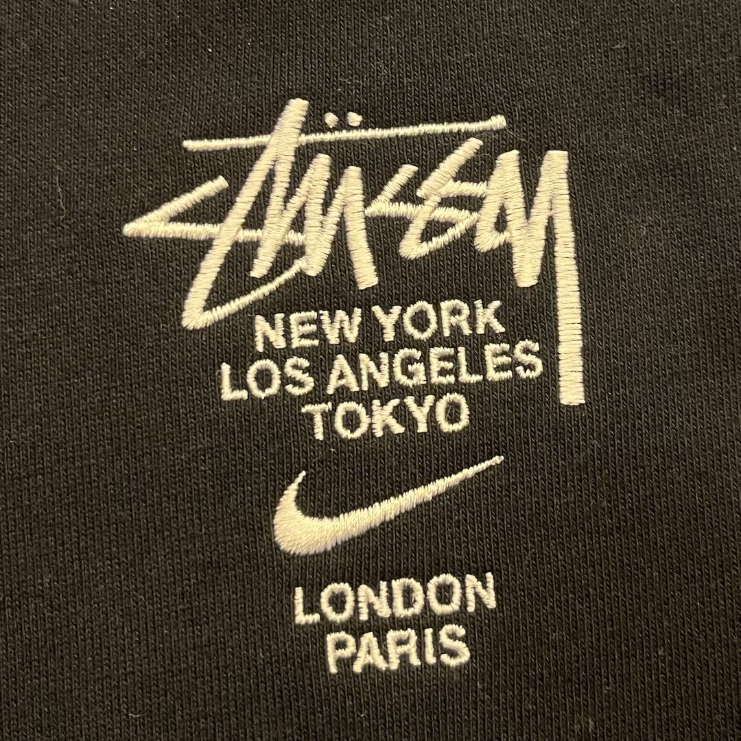 Stussy × Nike ブラック スウェット Lサイズ Stussy × Nike ブラック スウェット Lサイズ