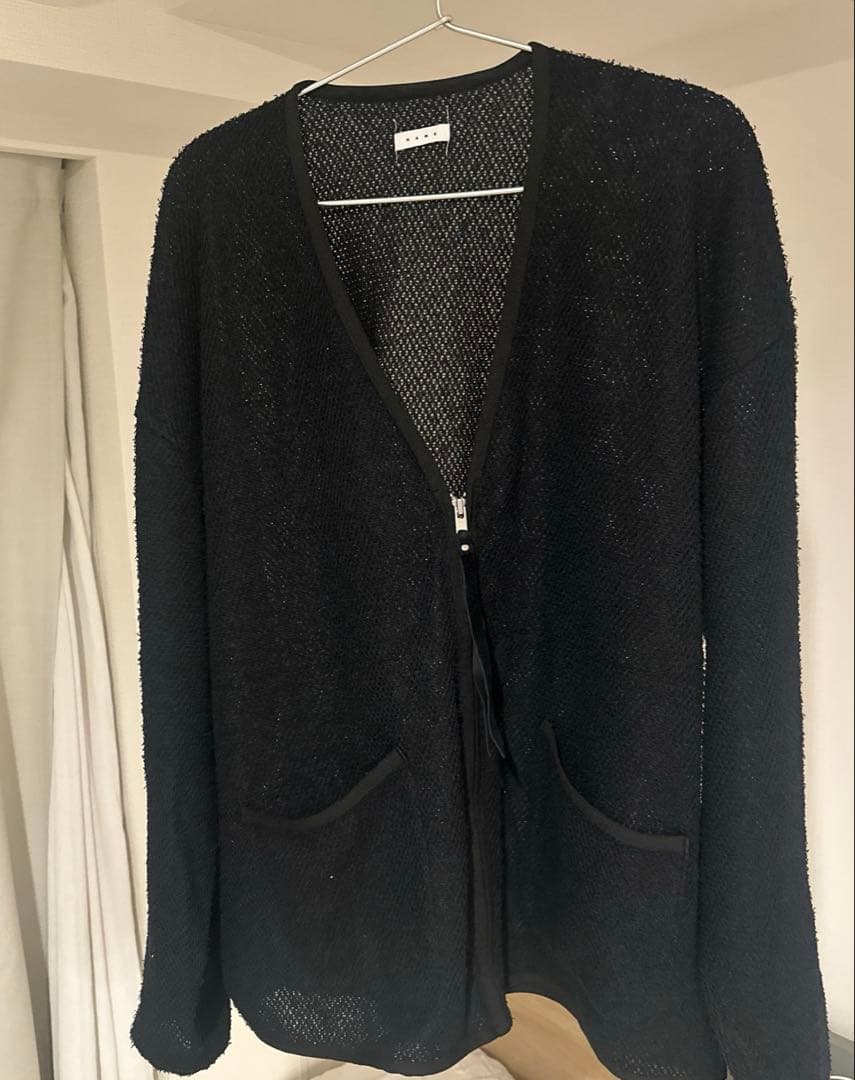 ネーム Name. CURL YARN ZIP UP CARDIGANL Name